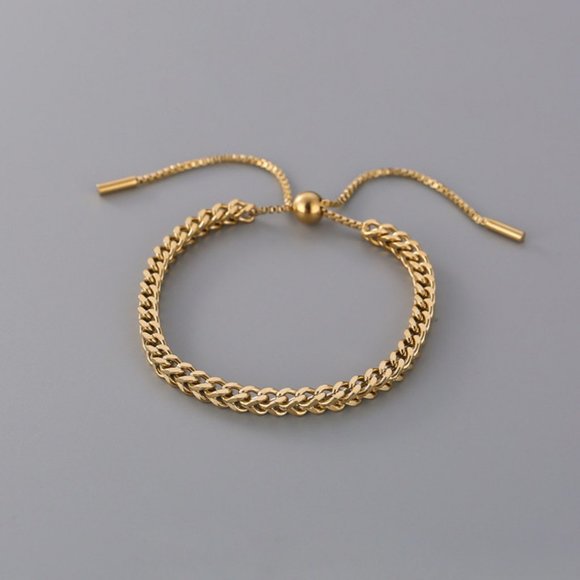 NEW 18K Gold Plated Chunky Chain Bracelet - Picture 5 of 7